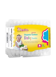 Maxim Organic Baby Cotton Swabs Maxim Hygiene Products 50 Pack  - Image 1