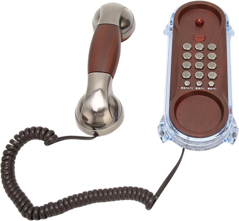 Semme Corded Phones for Landline Retro Corded Landline Phone with Wall Mount and Incoming Telegram Flash Vintage Design for Home Office School Ergonomic Keypad and Usage (#1) - Image 5