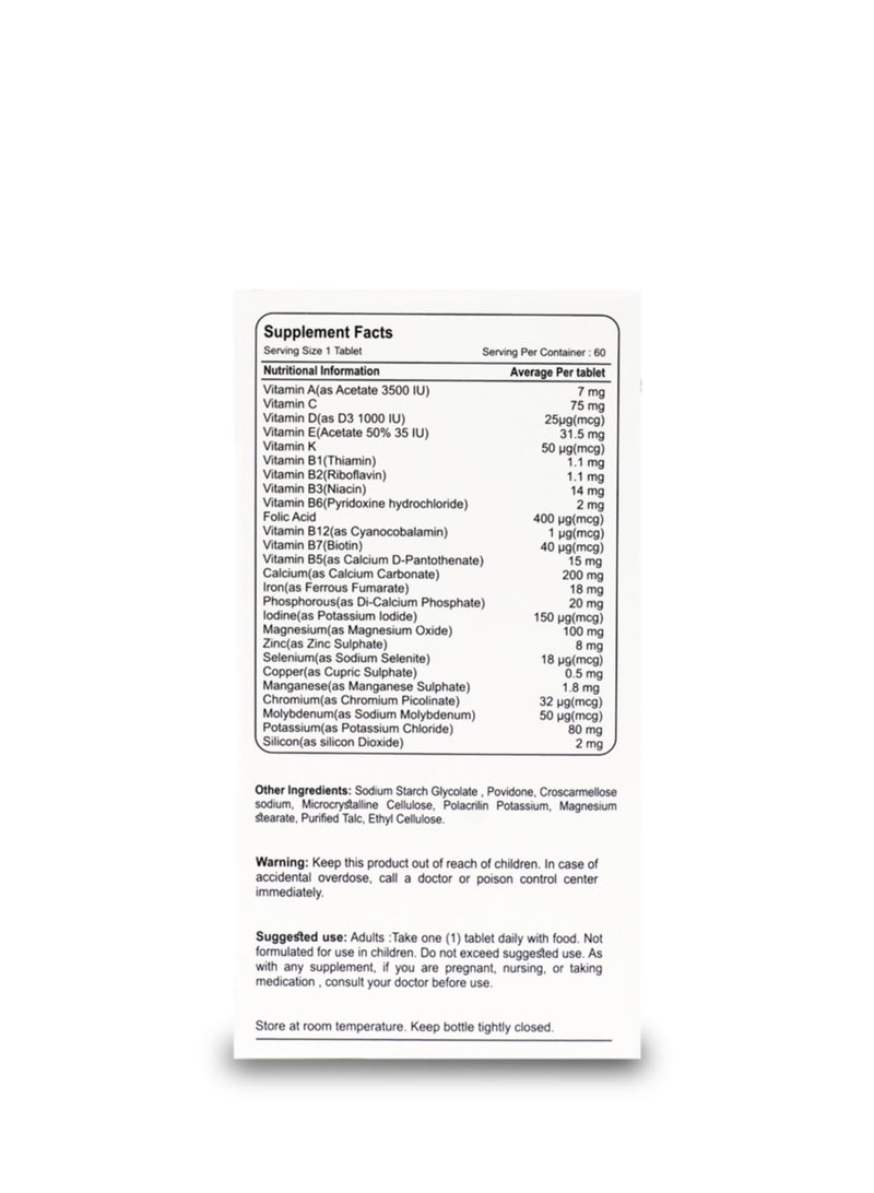 سينفيتان CENVITAN WOMEN Multi Vitamin and Minerals formula for women 60 TABLETS - Image 3