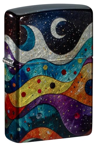 Zippo Space Fusion Design 540 Tumbled Chrome Pocket Lighter - Image 1