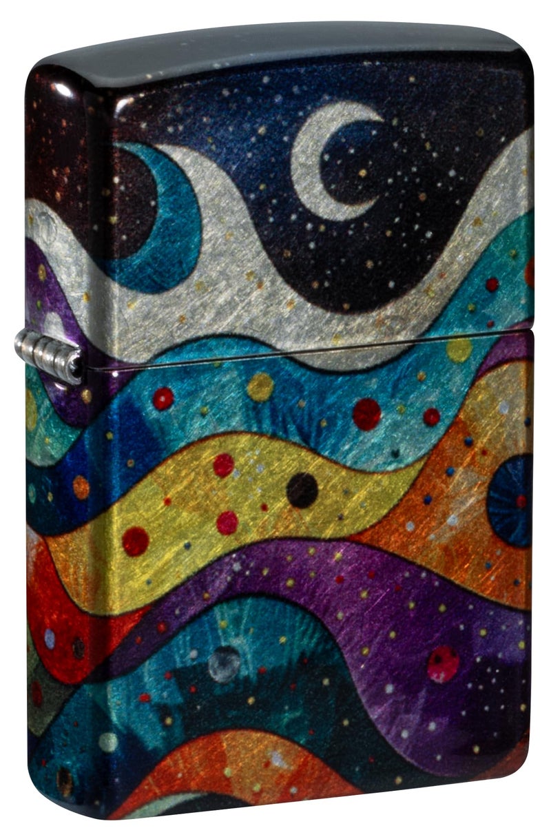 Zippo Space Fusion Design 540 Tumbled Chrome Pocket Lighter - Image 2