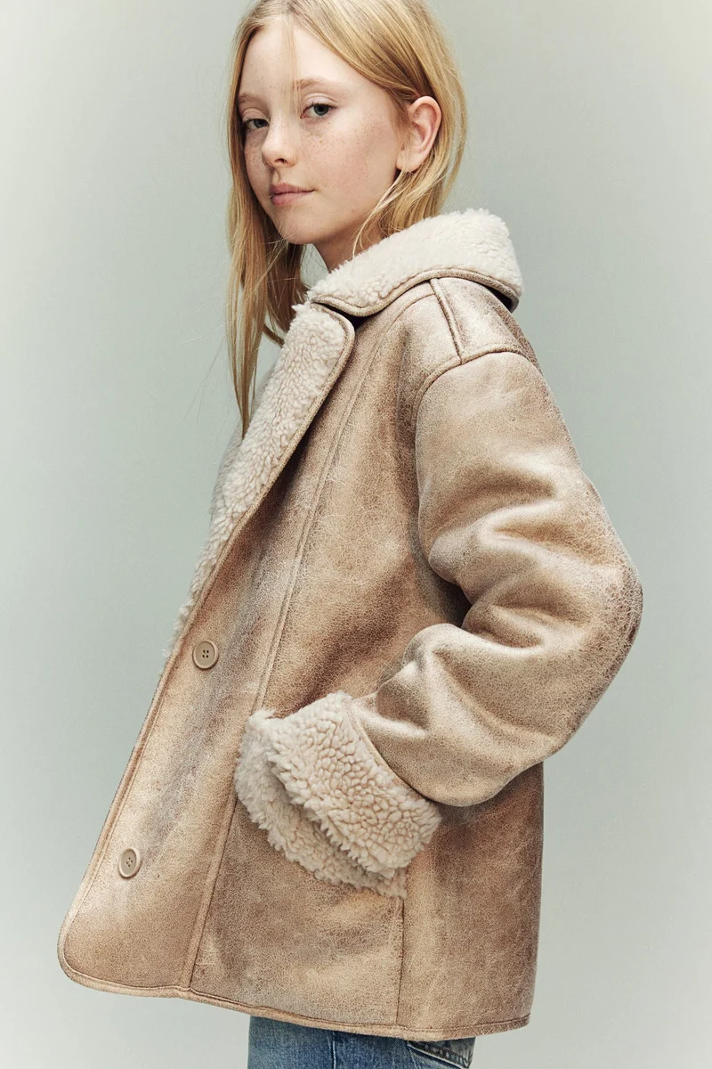H&M Teddy-lined jacket