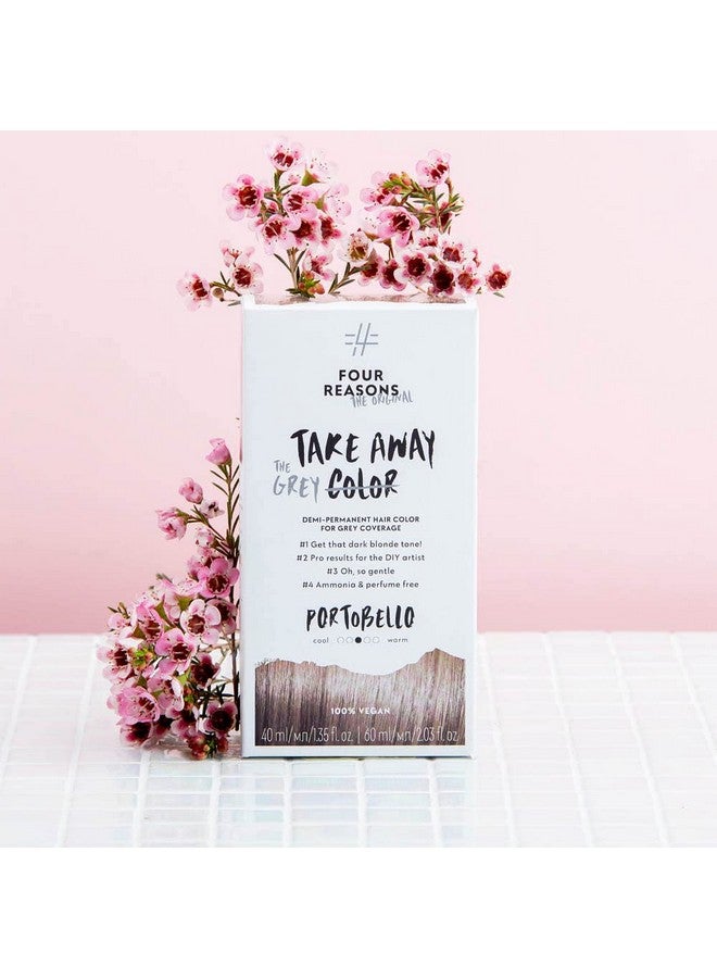 FOUR REASONS Original Takeaway Color Portobello 7.0 Demipermanent Hair Color Ammoniafree And Fragrancefree Hair Dye With Gray Coverage 100% Vegan & Cruelty Free - Image 3
