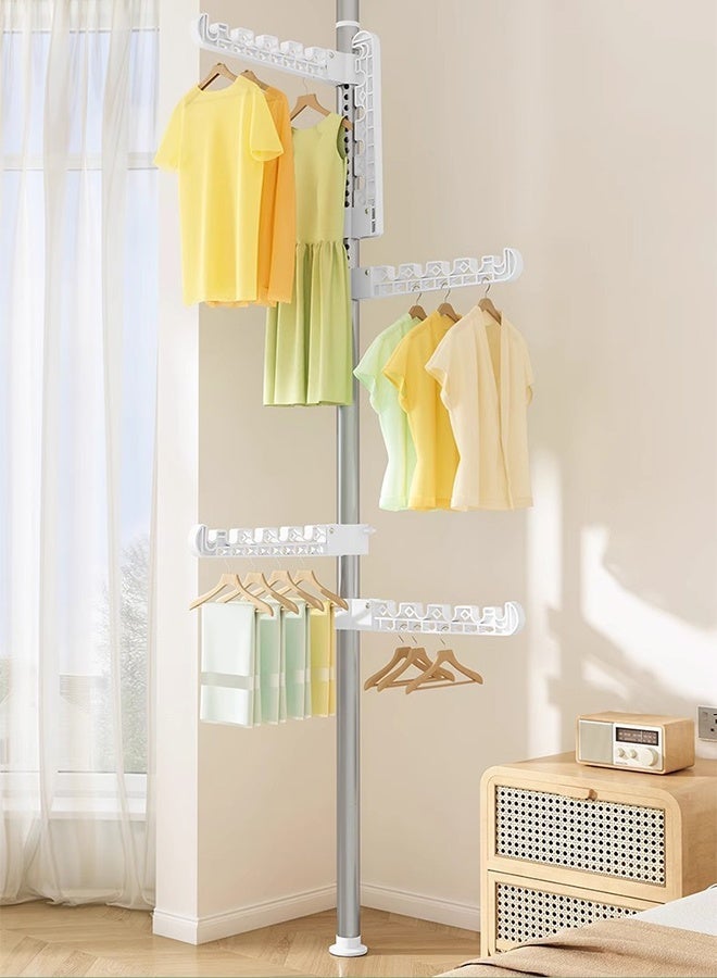 DUNISO Foldable Stainless steel Clothes Drying Rack,Laundry Stand with Rotating Clothes Rail,Space Saving,Compatible with Indoor and outdoor - Image 4