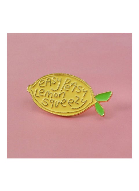 1-Piece Cartoon Lemon Party Badge Brooch Pin