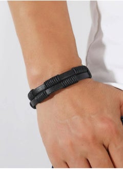 Elegant High Quality Of PU Leather Bracelet For Men