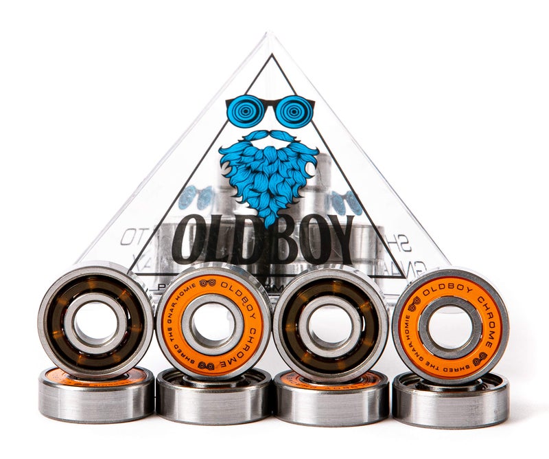 Oldboy Steel Chrome Skateboard Bearings – Smooth-Roll Tempered Steel Balls (8x22x7mm) – Universal Fit for Skateboards, Longboards, Quad Skates, Inline Skates, Rollerblades, Hockey Skates & Scooters - Image 2