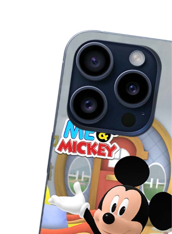 Service Zone Protective Printed Mobile Back Cover Me & Micky For iPhone 15 Pro - Image 2