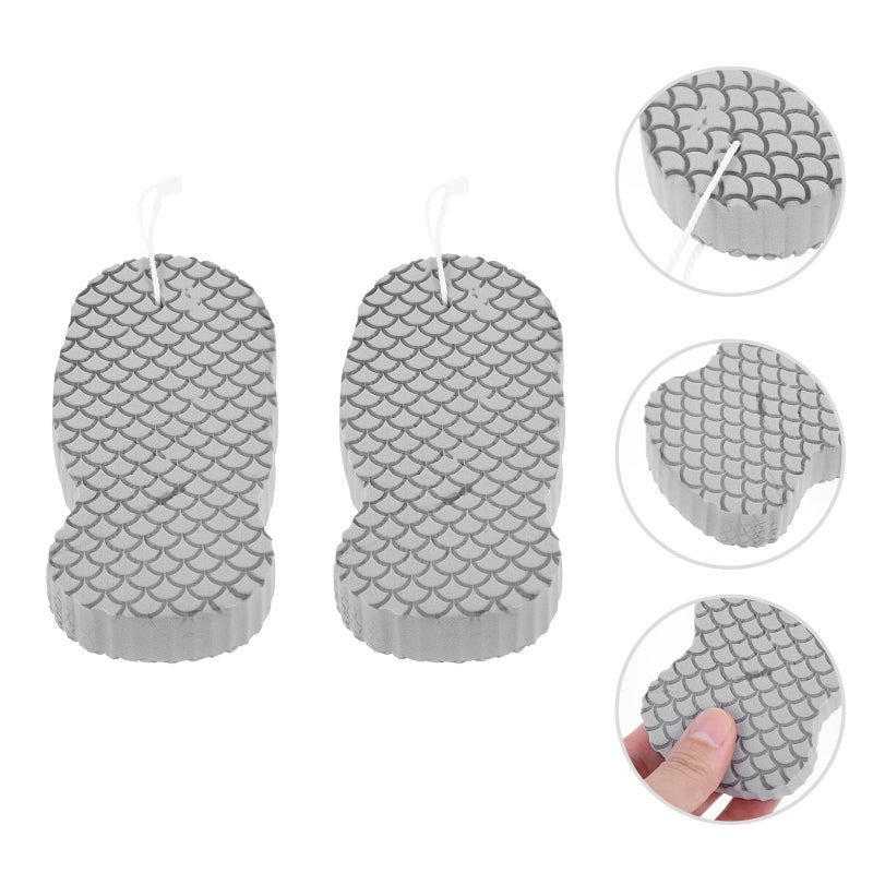 Soft PVA Bathing Sponges 2Pcs Gentle Cleansing Exfoliating Sensitive Skin Shower Essentials - Image 4