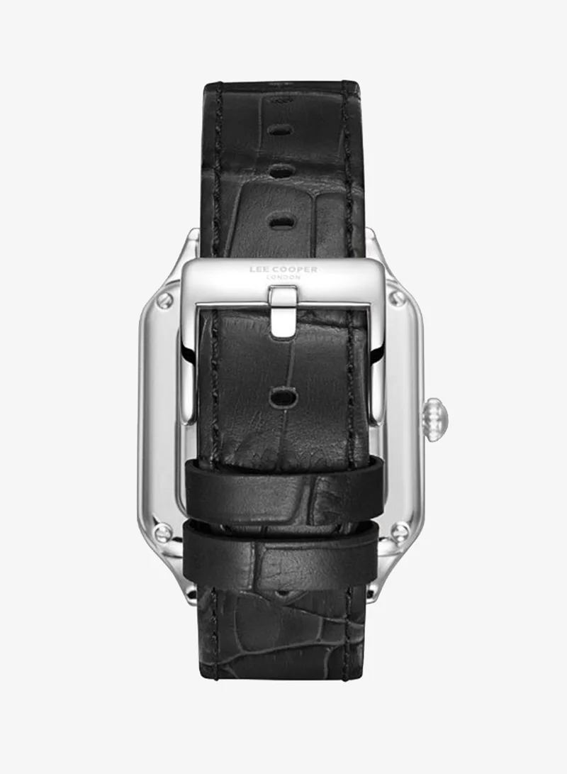 لي كوبر Men's LEATHER Analog Watch LC08277.331 - 39X51 mm