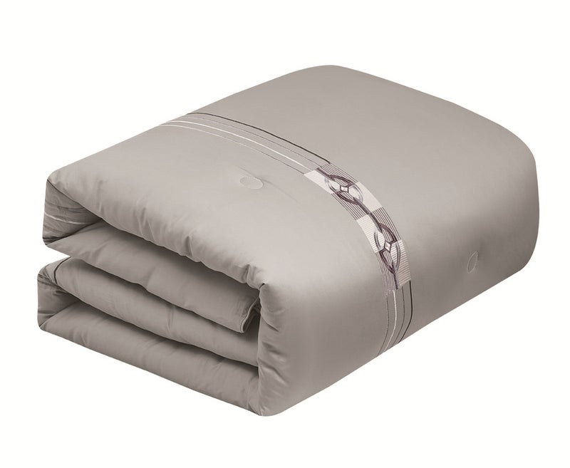 ليفور مفرش صيفي قطن 100% فاخر مناسب لمقاس سرير مزدوج 200 x 200 cm سم من ليفوري مكون من 8 قطع 250 غرزة - Image 2