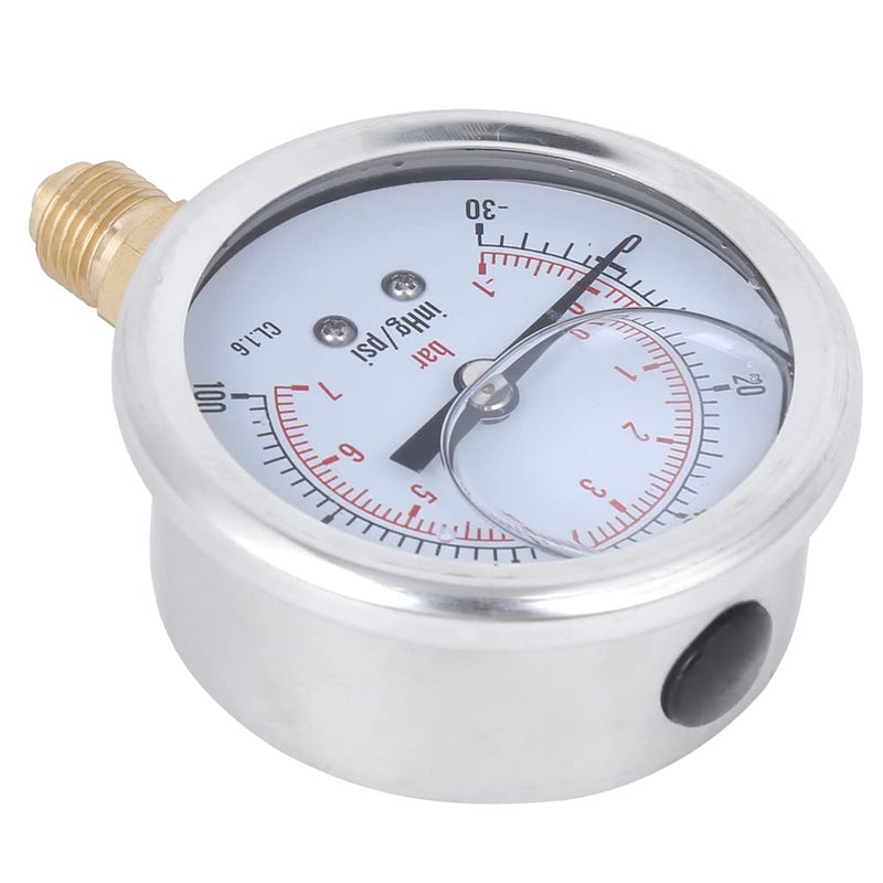 Stainless Steel Brass Water Pressure Gauge 2.7 Inch Dial 1 4BSP Thread 7bar TS PGGZ604 - Image 3
