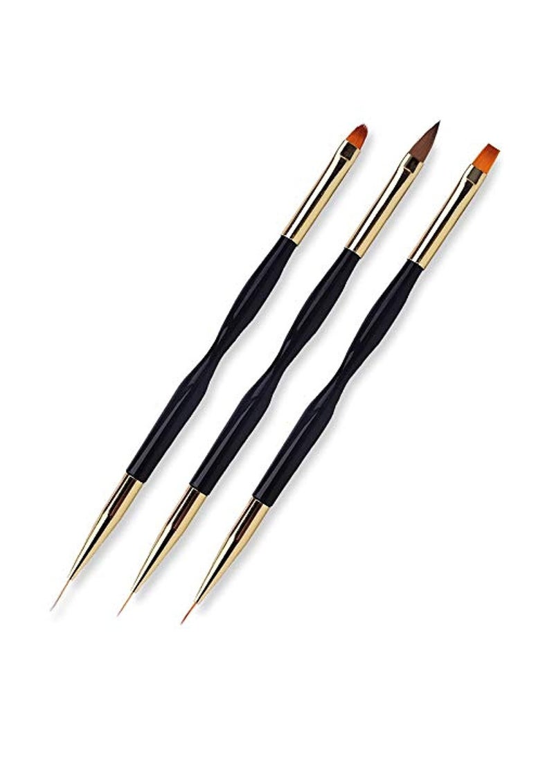 3 Pcs Nail Drawing Pen, Dual End Nail Art Pen Brush Acrylic Round Flat Painting Drawing Liner Nail Tools - pzsku/ZEBE6083B27B0338425DAZ/45/_/1736949859/2ae9d7ea-448b-448a-9a98-7deb689eb233