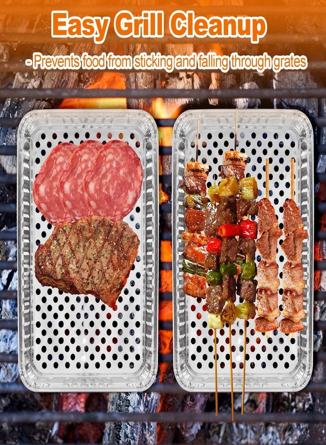 CYEAH 20 Pcs Aluminum Foil Pans, 16 x 12 in Large Aluminum Pans, Aluminum Cookie Sheets for Baking, BBQ Grill Topper Pan for Food Prepping, Outdoor Cooking and Camping - Image 5