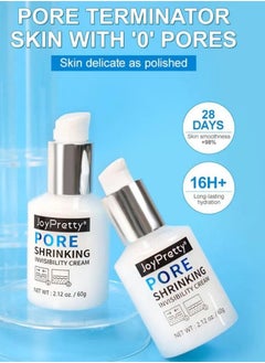 JoyPretty 60g Pore Shrinking Invisibility Cream Instantly Pore Minimizer Smooth Skin with Snail Mucin Oil Control Firming Tightening Pores Moisturizing Lightens Fine Lines Conceals Pores Cream  - Image 3