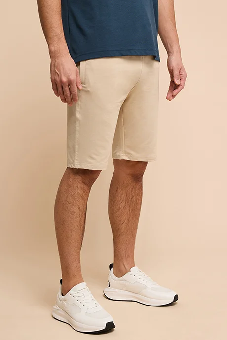 أر أند بي Solid Shorts with Drawstring Waist