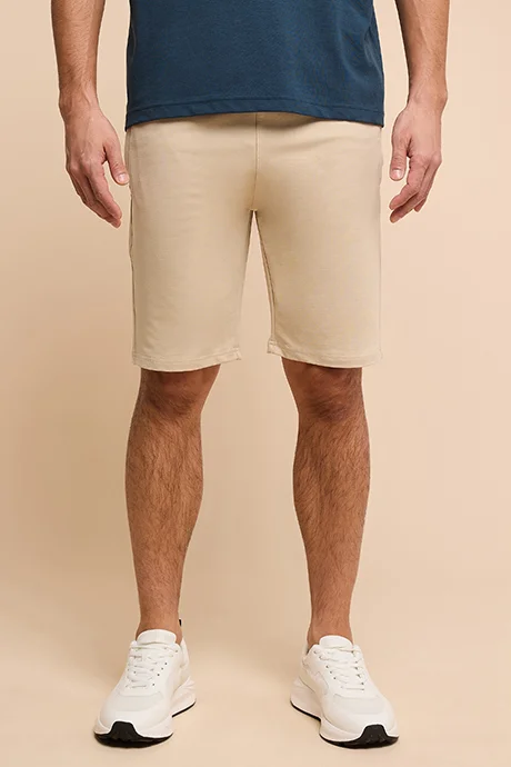 أر أند بي Solid Shorts with Drawstring Waist