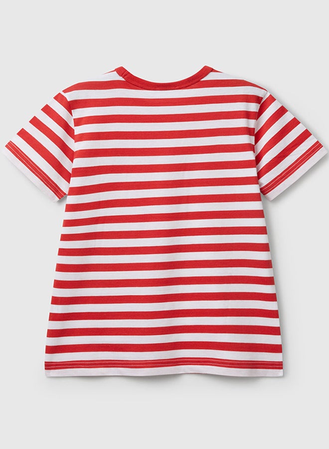 بينيتون تي شيرت مخطط للأولاد - Image 3