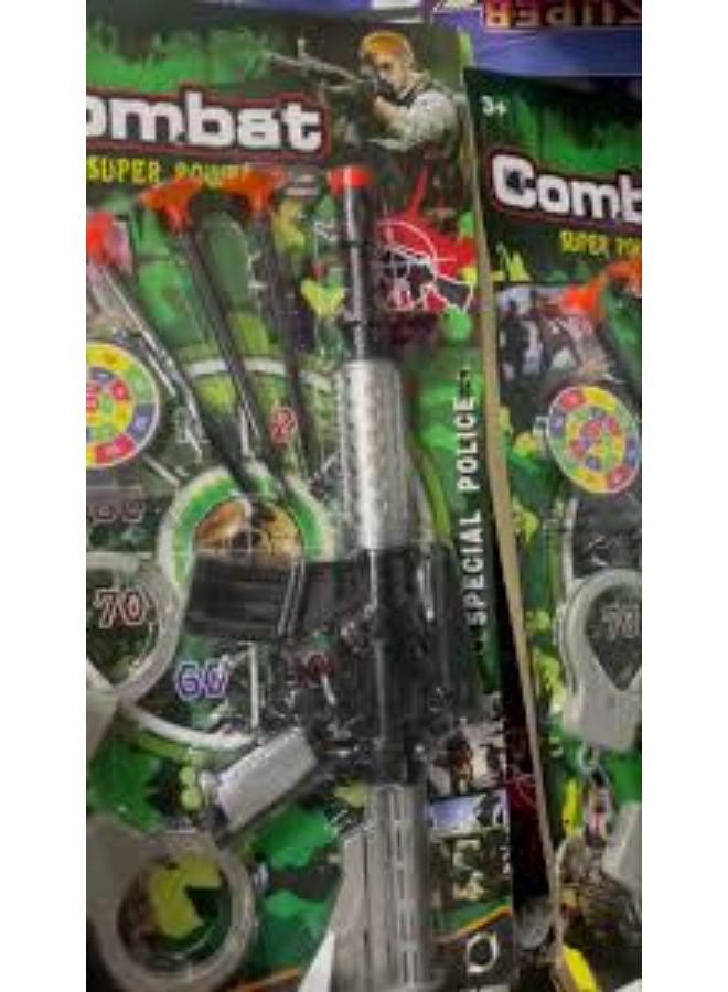 Combat Special Police Sniper Games for Kids – Includes Assault Rifle, Suction Arrows, and Aim Board