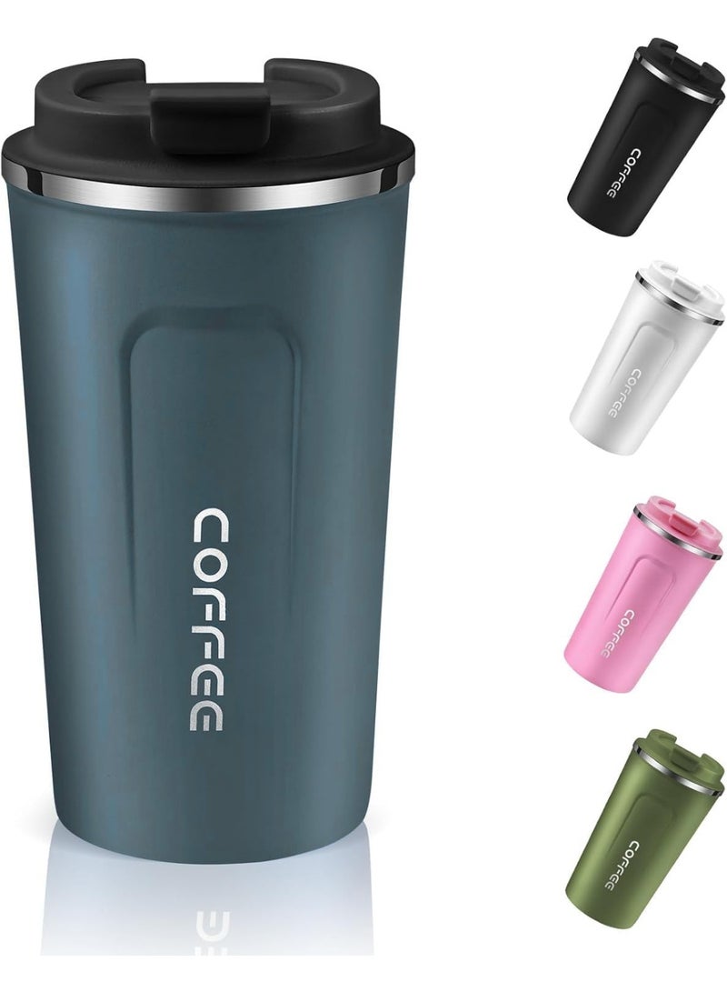 كوب حراري ستانلس ستيل مع غطاء محكم – حافظ للحرارة والبرودة أثناء السفر - Image 1