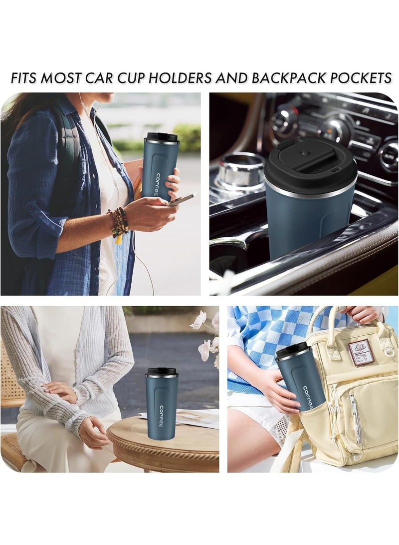 كوب حراري ستانلس ستيل مع غطاء محكم – حافظ للحرارة والبرودة أثناء السفر - Image 4