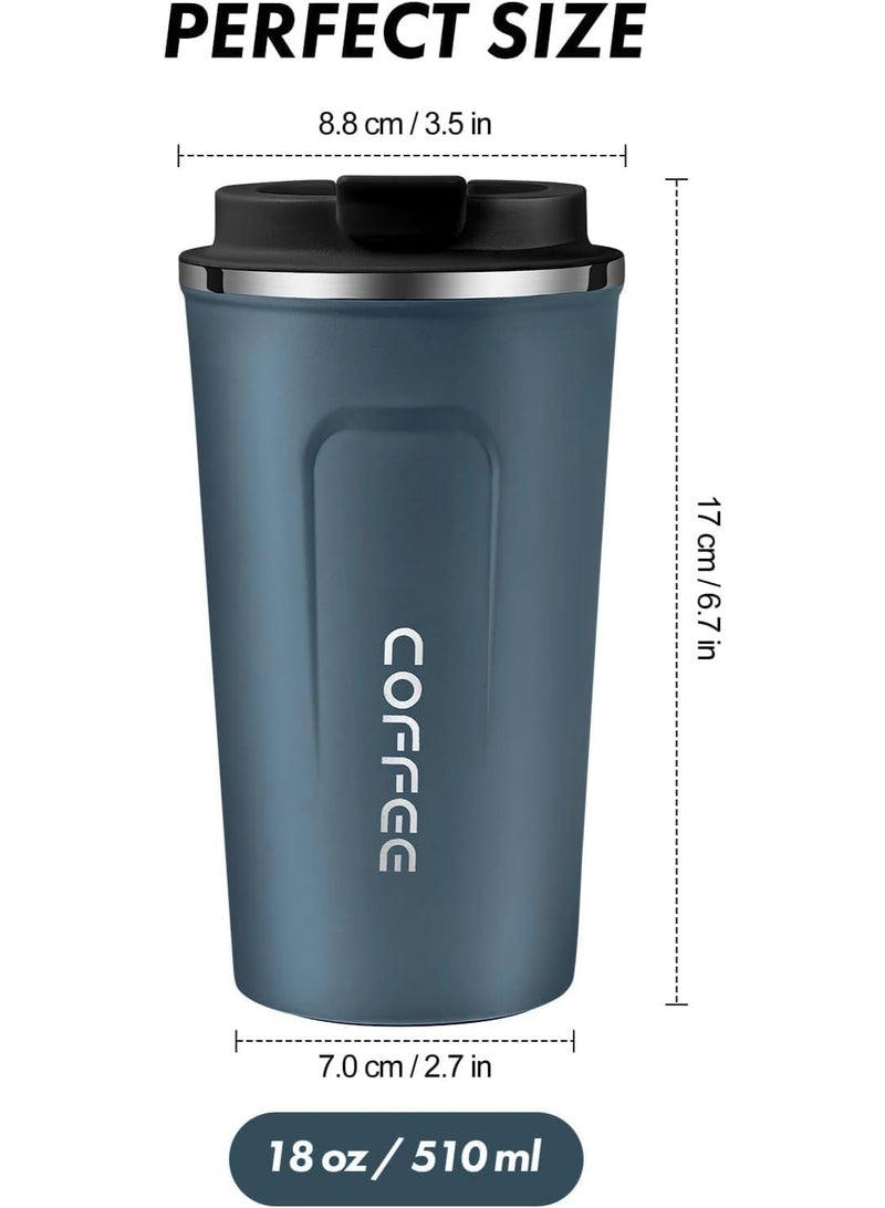 كوب حراري ستانلس ستيل مع غطاء محكم – حافظ للحرارة والبرودة أثناء السفر - Image 5