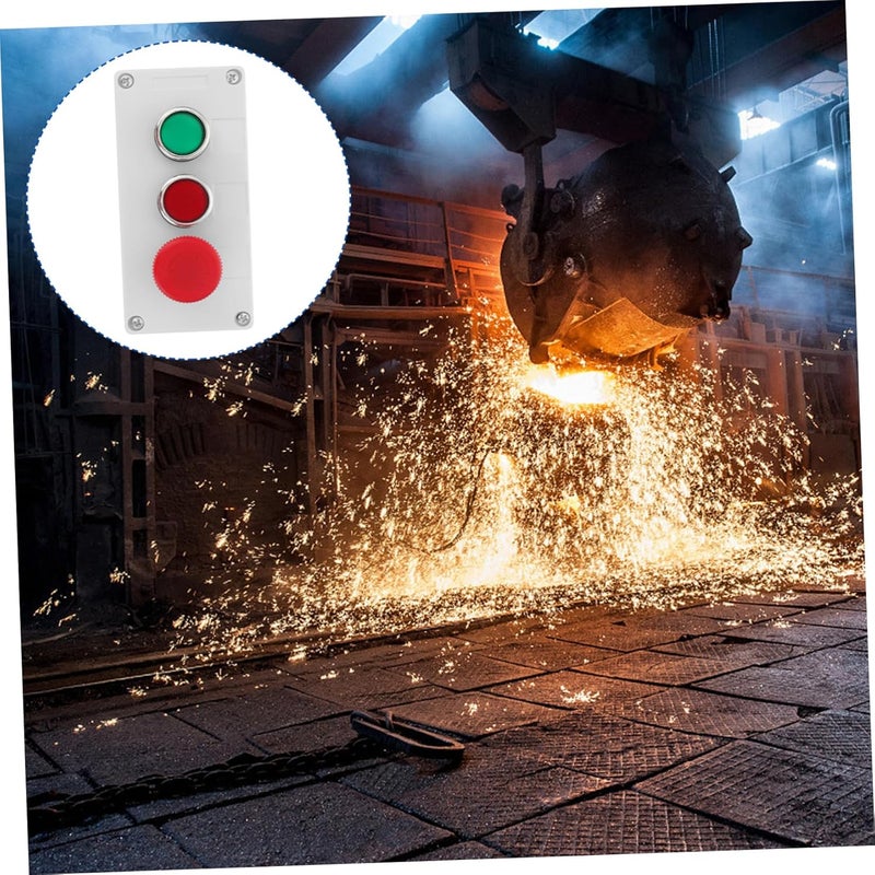 PartyKindom مفتاح التوقف الطارئ صندوق زر البدء والإيقاف صندوق طرفي بسيط للاستخدام في المصنع - Image 5