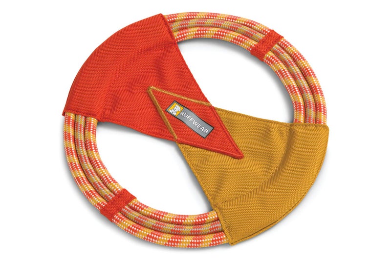 Ruffwear Pacific Ring Dog Toy Interactive Fetch and Tug Toy for Playing and Training Sockeye Red - Image 2