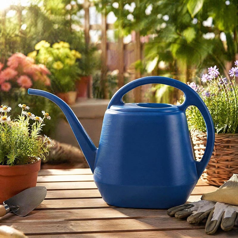 Fasmov Watering Can Plastic 4 Litre Lightweight Water Sprayer Watering Bottle for Garden Outdoor House Flower Bonsai Plant (Blue) - Image 5