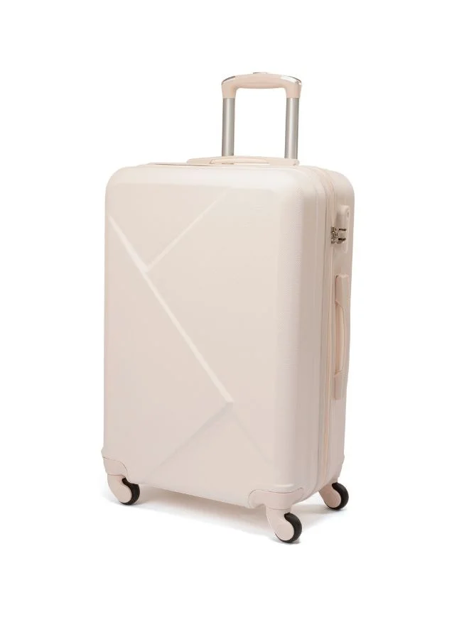 LIMRA Travel bag set consisting of 6 wheeled luggage bags with a solid design and a beige color