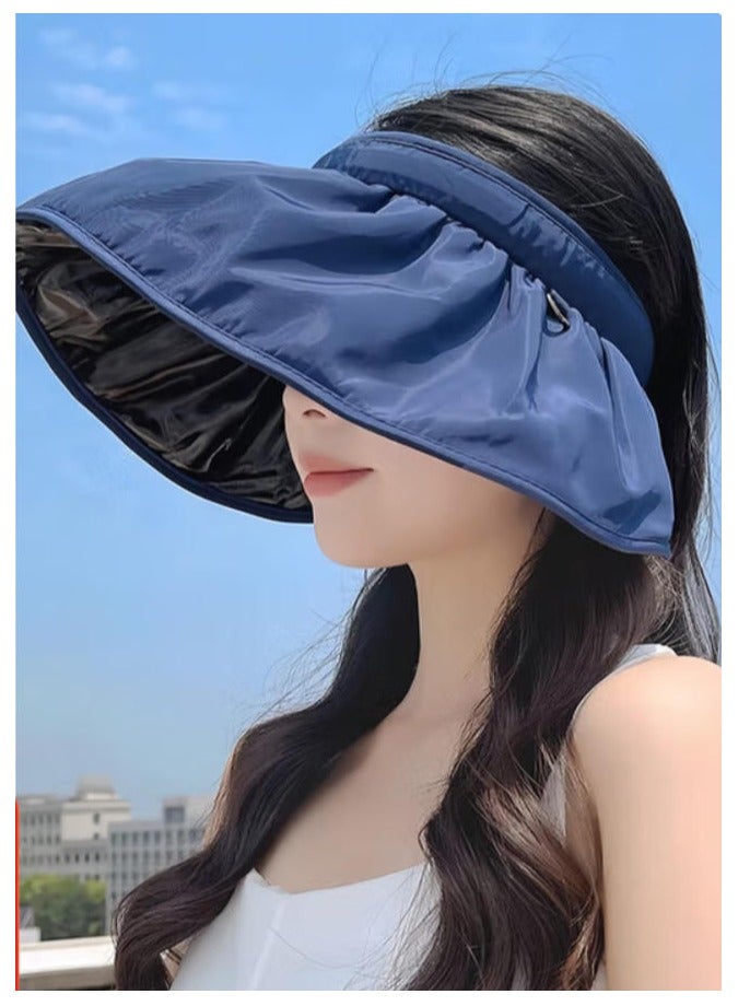 Etertoyle Large Brim Sun Hat UV Protection Foldable Visor Cap for Outdoor Trip - Image 1