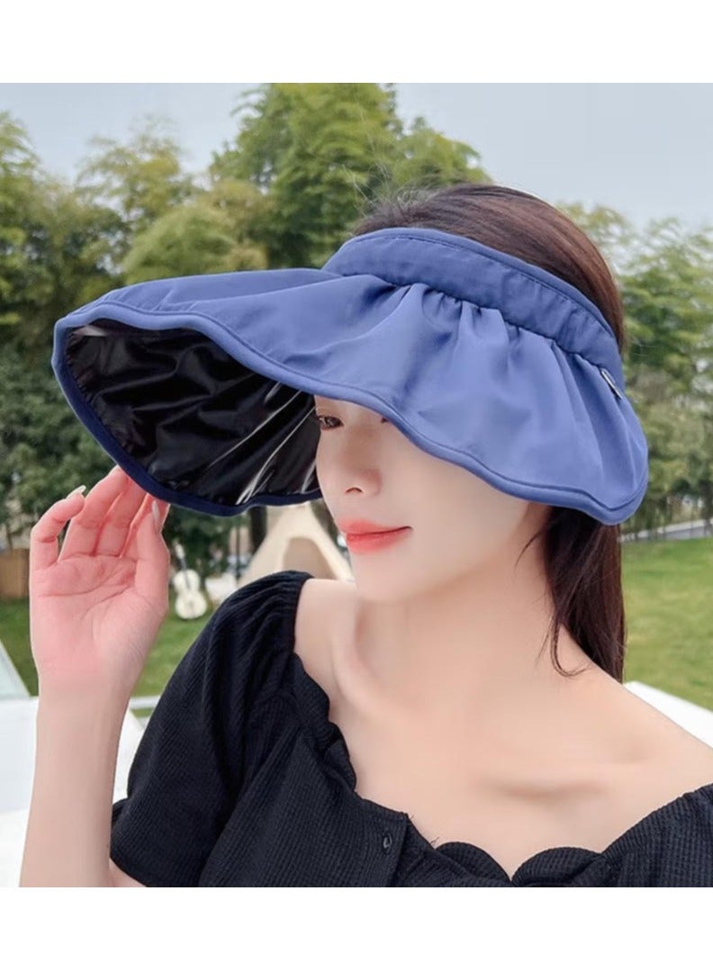 Etertoyle Large Brim Sun Hat UV Protection Foldable Visor Cap for Outdoor Trip - Image 2