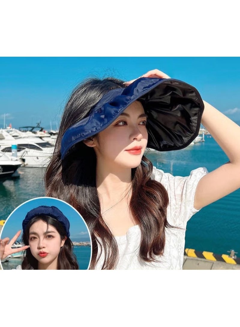 Etertoyle Large Brim Sun Hat UV Protection Foldable Visor Cap for Outdoor Trip - Image 5