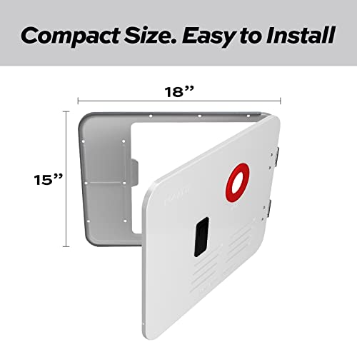 FOGATTI 15 x 18 Inches RV Water Heater White Door ONLY. Door kit for FOGATTI RV Water Heaters, Galvanized Steel - Image 4