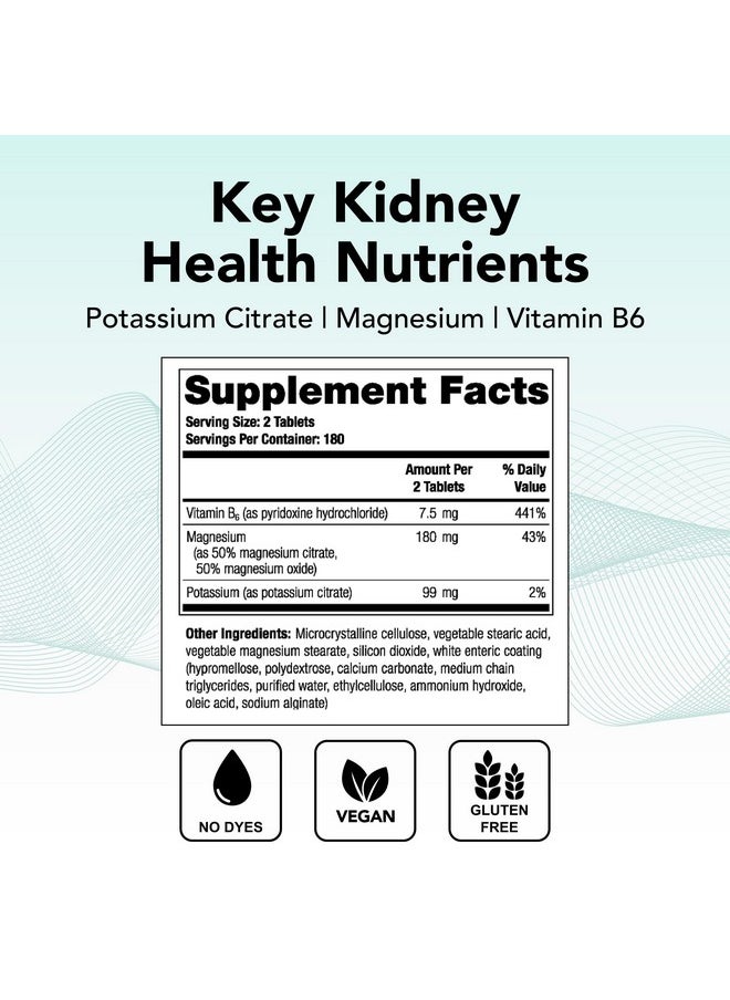 Theralogix Theralogix TheraLith XR Vitamin & Mineral Supplement - Supports Healthy Urine Chemistry & Calcium Oxalate Levels with Magnesium, Vitamin B6 & Potassium* - NSF Certified - 360 Tablets  - Image 2