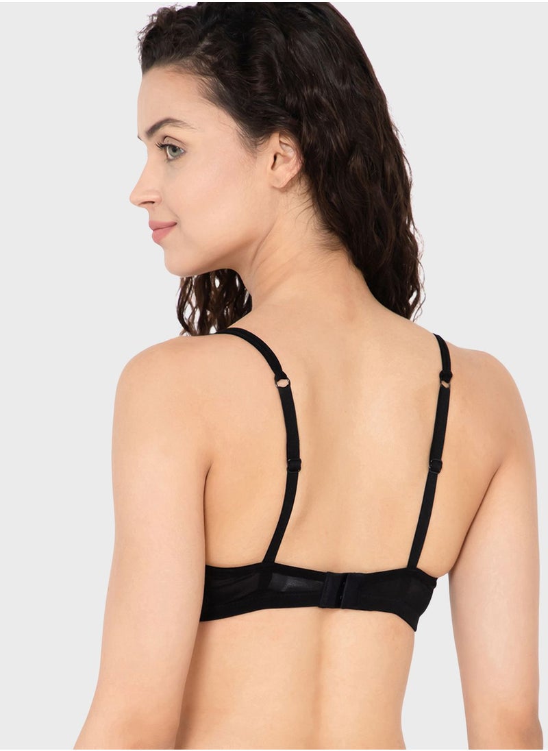 Clovia - Striped T-Shirt Bra - Image 1