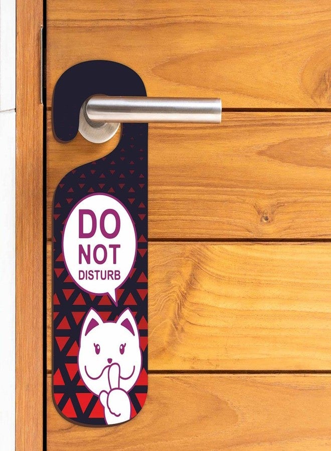 CVANU Do Not Disturb Wooden Door Sign Hanger Size(24cm x 8.5cm)_cv39 - Image 1