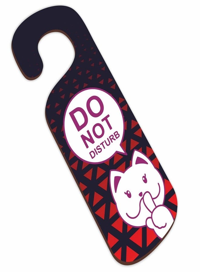 CVANU Do Not Disturb Wooden Door Sign Hanger Size(24cm x 8.5cm)_cv39 - Image 2