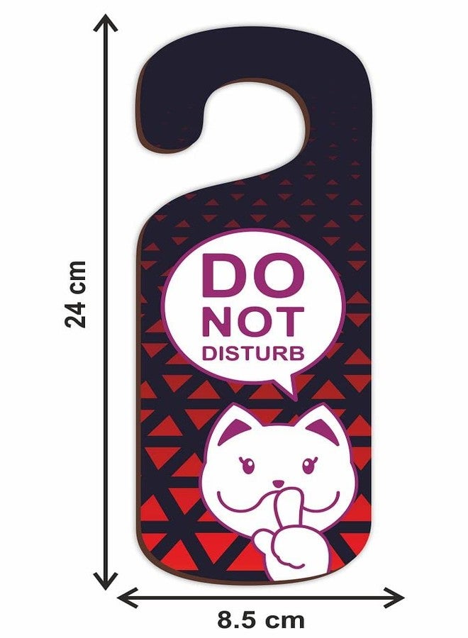 CVANU Do Not Disturb Wooden Door Sign Hanger Size(24cm x 8.5cm)_cv39 - Image 4