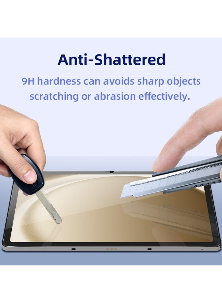 هيكسابيكس واقي شاشة سامسونج تاب A11+/A9+ مقاس 11 بوصة، مصنوع من الزجاج المقوى عالي الدقة، شفاف. - Image 2
