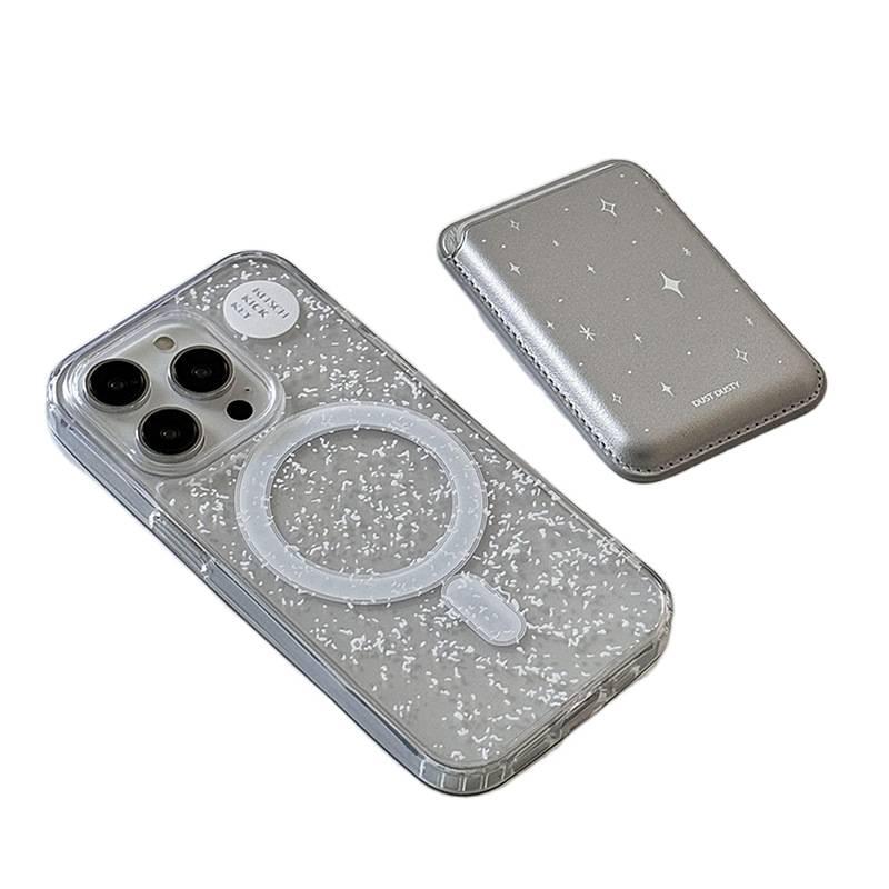MagSafe Case | Cover for iPhone 17 / 17 Air / 17 Pro / 17 Pro Max | Sparkling Clear TPU | Card Holder - Image 2