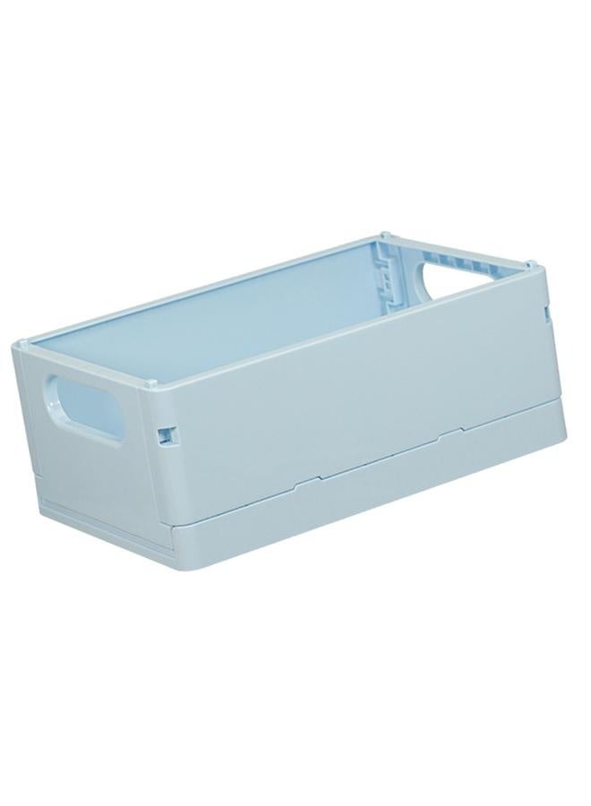 NIBEMINENT Mini Plastic Basket for Shelf Storage Organizing Folding Storage Crate Ideal for Home Kitchen Bathroom Classroom Office  - Image 2