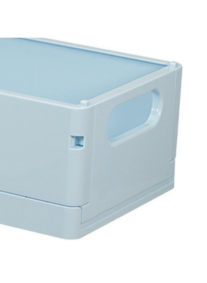 NIBEMINENT Mini Plastic Basket for Shelf Storage Organizing Folding Storage Crate Ideal for Home Kitchen Bathroom Classroom Office  - Image 5