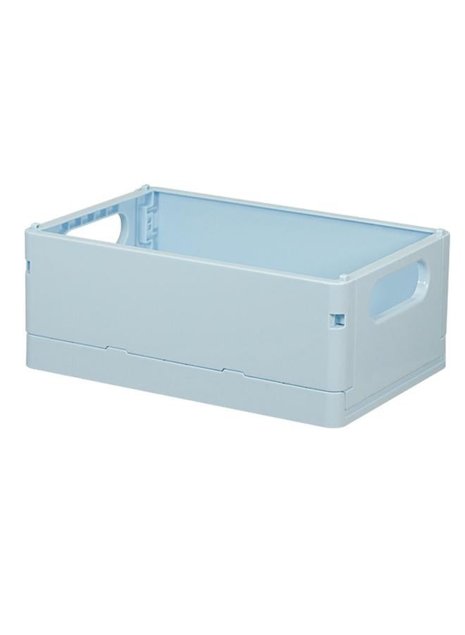 NIBEMINENT Mini Plastic Basket for Shelf Storage Organizing Folding Storage Crate Ideal for Home Kitchen Bathroom Classroom Office  - Image 1