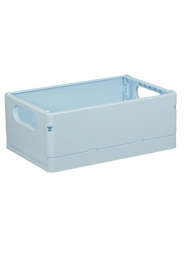 NIBEMINENT Mini Plastic Basket for Shelf Storage Organizing Folding Storage Crate Ideal for Home Kitchen Bathroom Classroom Office  - Image 3