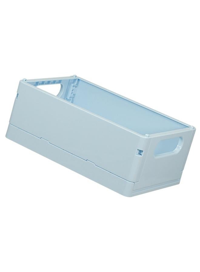 NIBEMINENT Mini Plastic Basket for Shelf Storage Organizing Folding Storage Crate Ideal for Home Kitchen Bathroom Classroom Office  - Image 4