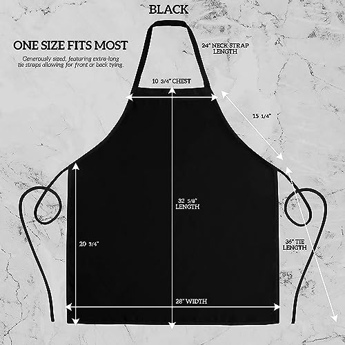 KBNBJ 12 Pack Bib Apron - Unisex Black Aprons, Machine Washable Aprons for Men and Women, Kitchen Cooking BBQ Aprons Bulk (Pack of 12, 2 Pockets,) - Image 2