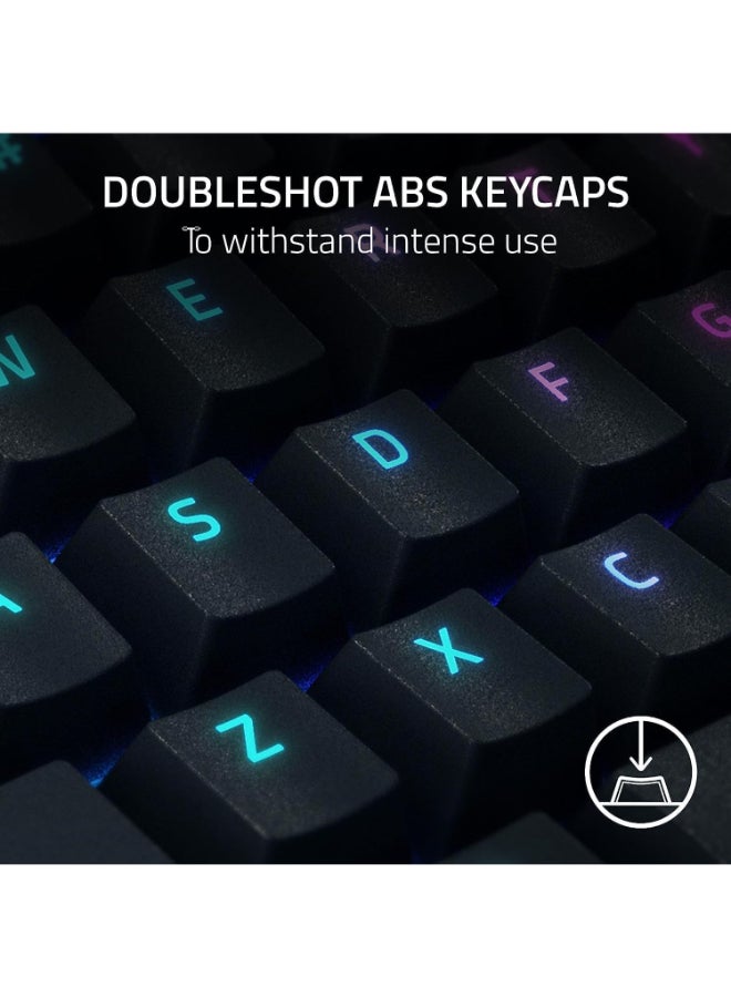 Razer BlackWidow V4 X - Mechanical Gaming Keyboard: Green Switches Tactile & Clicky - 6 Dedicated Macro Keys - Chroma RGB - Doubleshot ABS Keycaps - Media Controls - Sound Dampening & Stabilizers - Black I RZ03-04703500-R391 - Image 4
