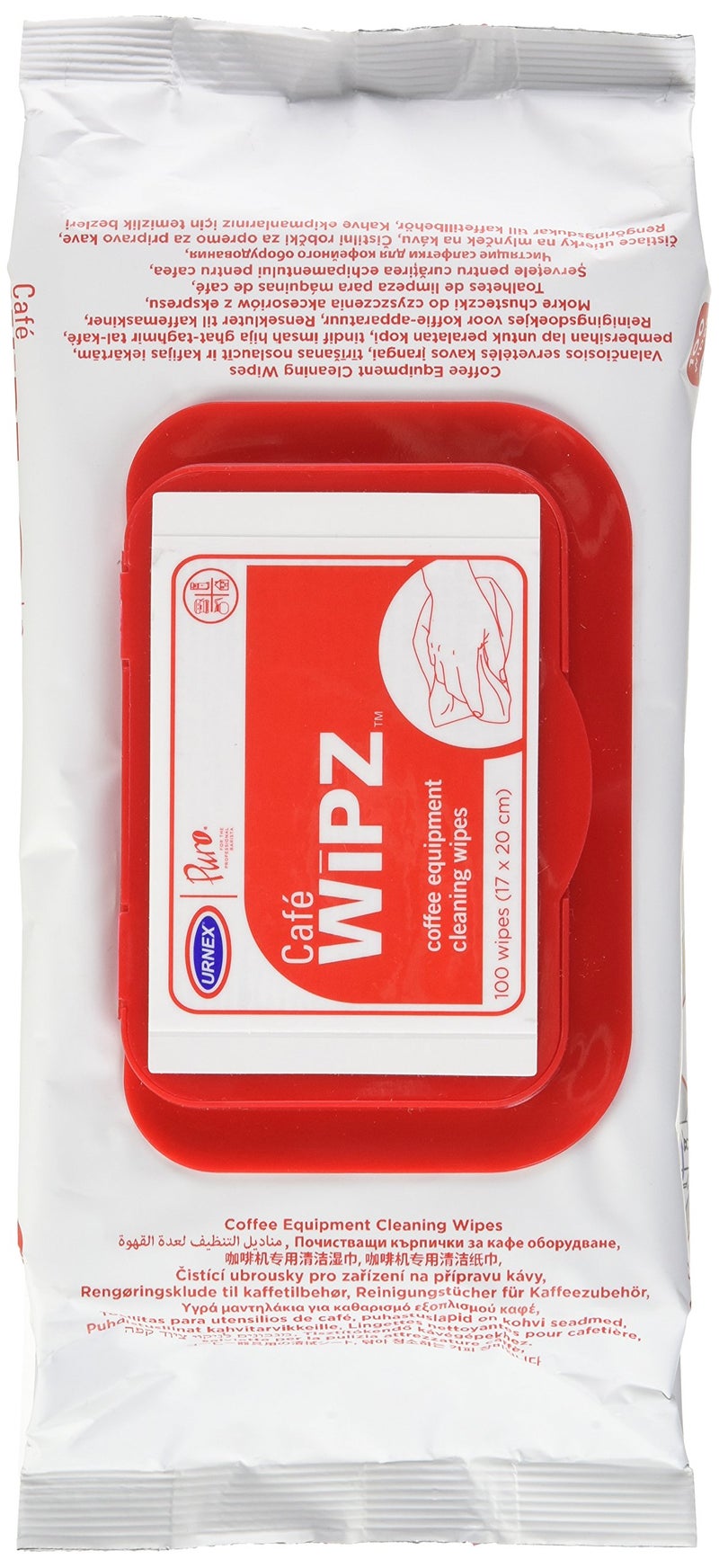 Urnex Café Wipz - 100 Count Bag - Professional Coffee Equipment Cleaning Wipes Fragrance Free Wipes Formulated with Cationic Detergents To Remove Milk and Coffee Residue,100 Count (Pack of 1) - Image 5