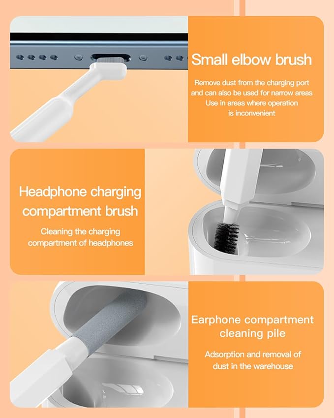 Multifunctional 20-In-1 Electronic Cleaning Kit – Keyboard, Gadget, PC, Laptop, Camera & Headphone Cleaning Tools - Image 2